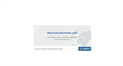 Desktop Screenshot of discoversolomons.com